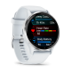 Venu 3 Silver stainless steel bezel with whitestone case and silicone band - 010-02784-00- Garmin